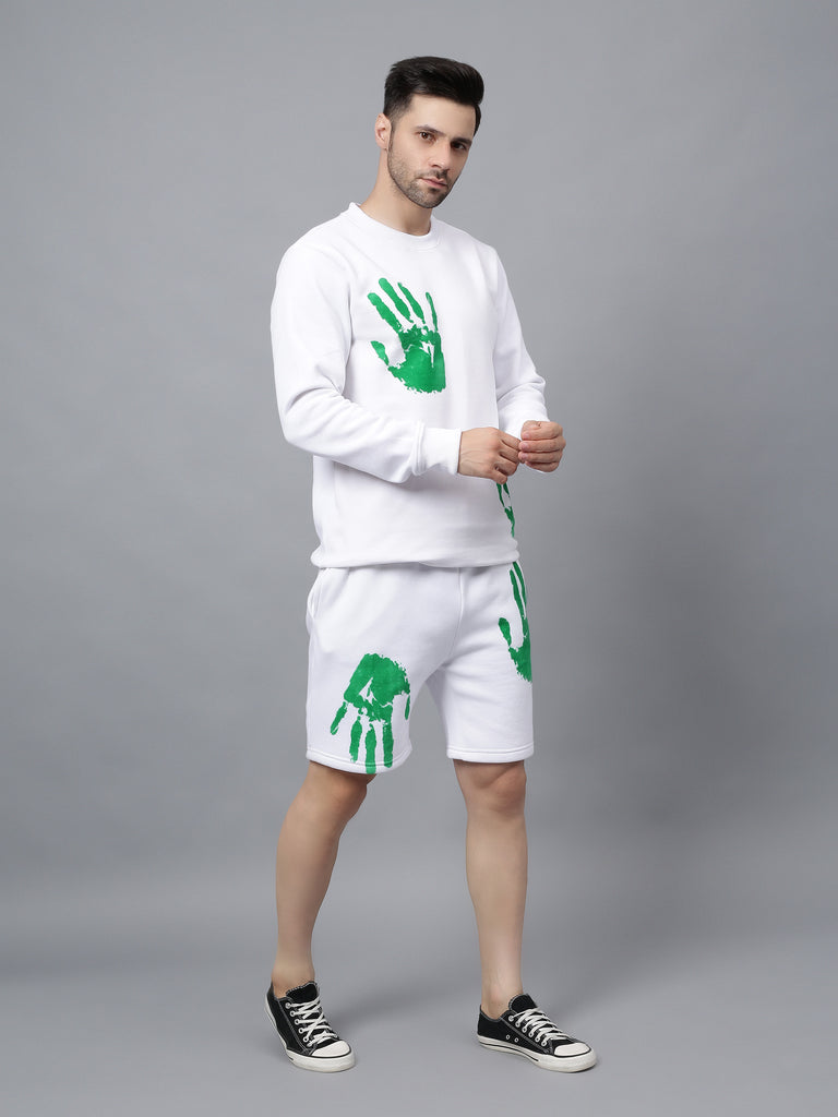 Hand Print Long Sleeve Shorts Co-ord Set_2