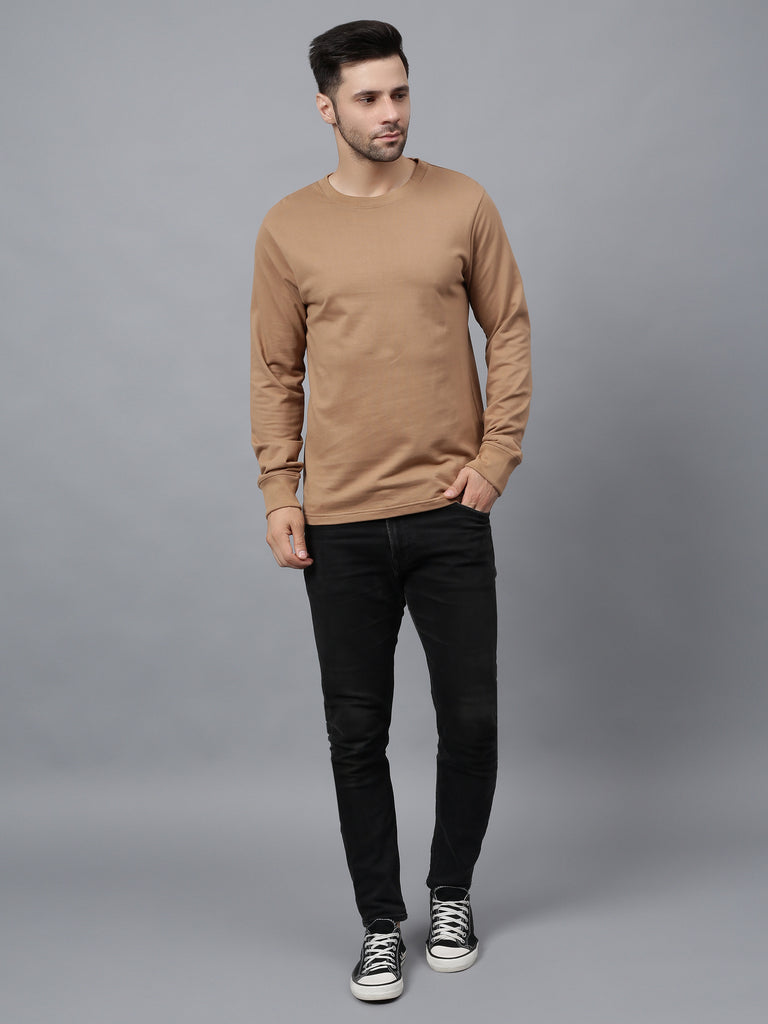 Long Sleeve Brown Tee